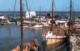 Dock at Saxis, Virginia, circa 1960